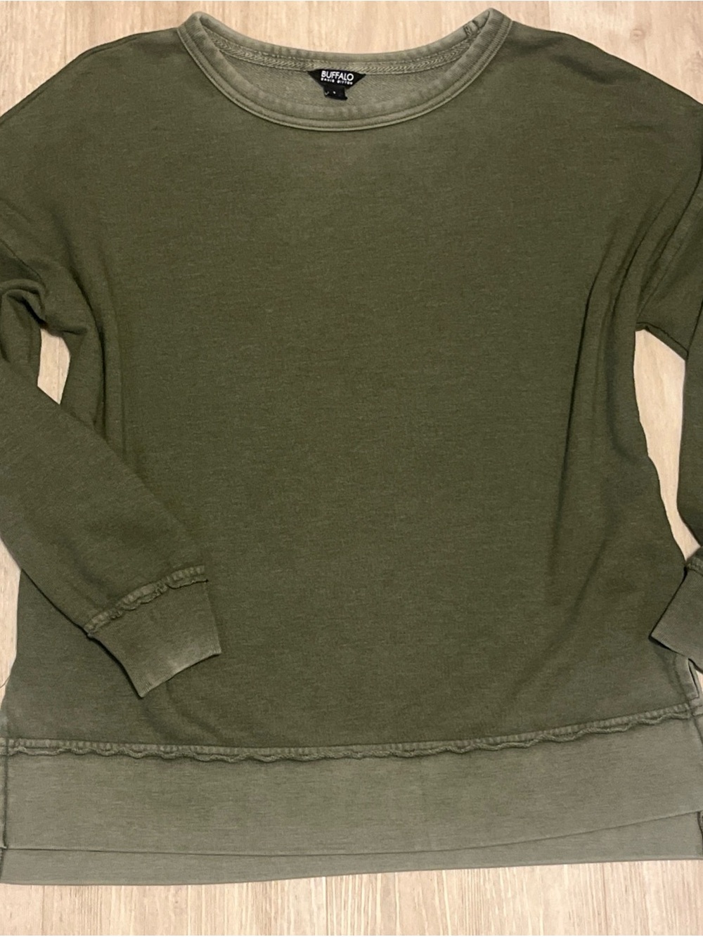Buffalo David Bitton Olive Green Women's Crewneck Sweatshirt